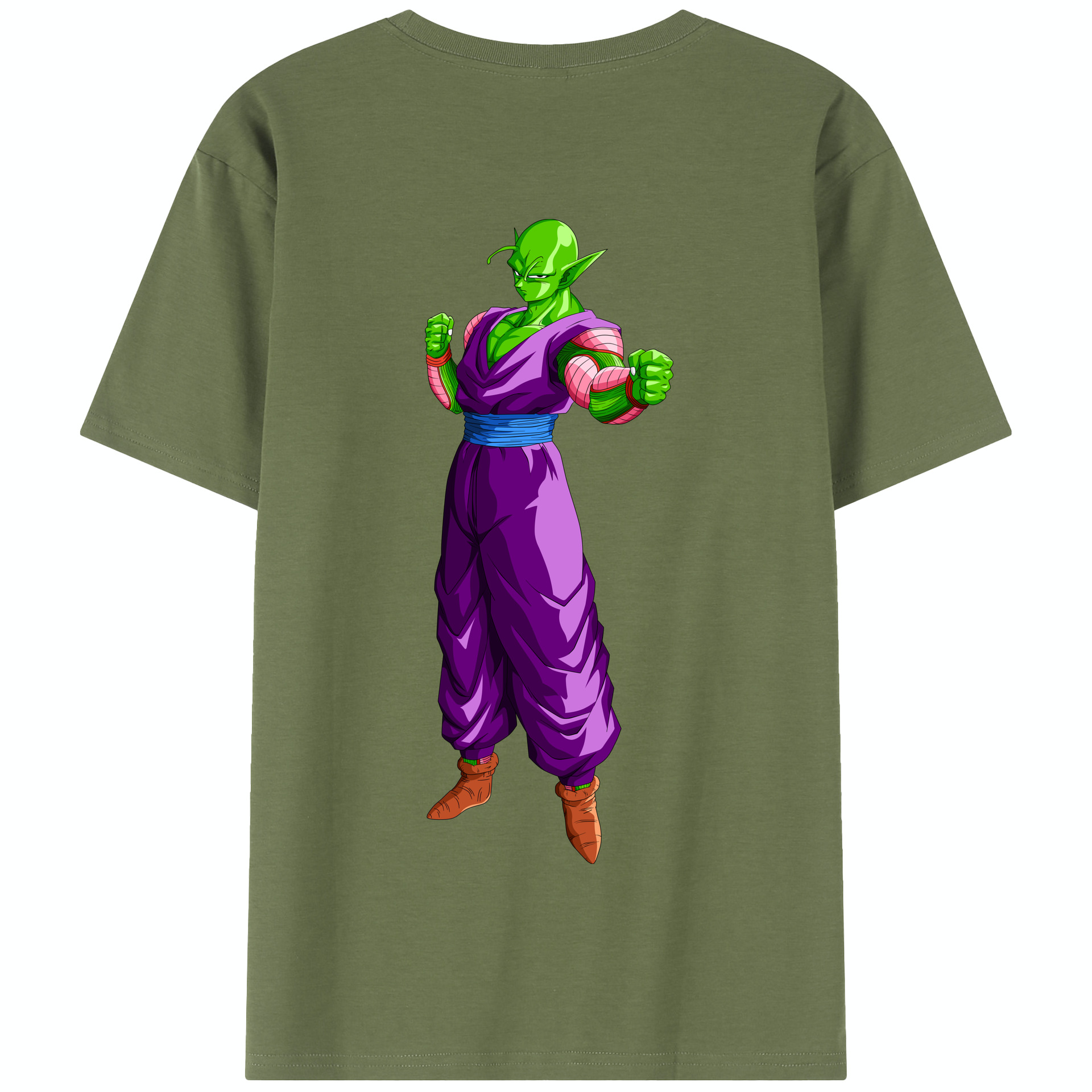 （画像用） ドラゴンボール ピッコロ DRAGON BALL Piccolo 綿100％半袖Tシャツ（背面プリント）